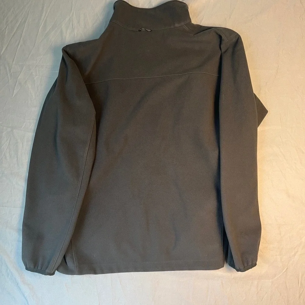 The North Face Mens XL Full Zip Fleece Jacket Charcoal Gray A6GZ FA13 Mock Neck